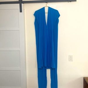 Caribbean Blue convertible dress.